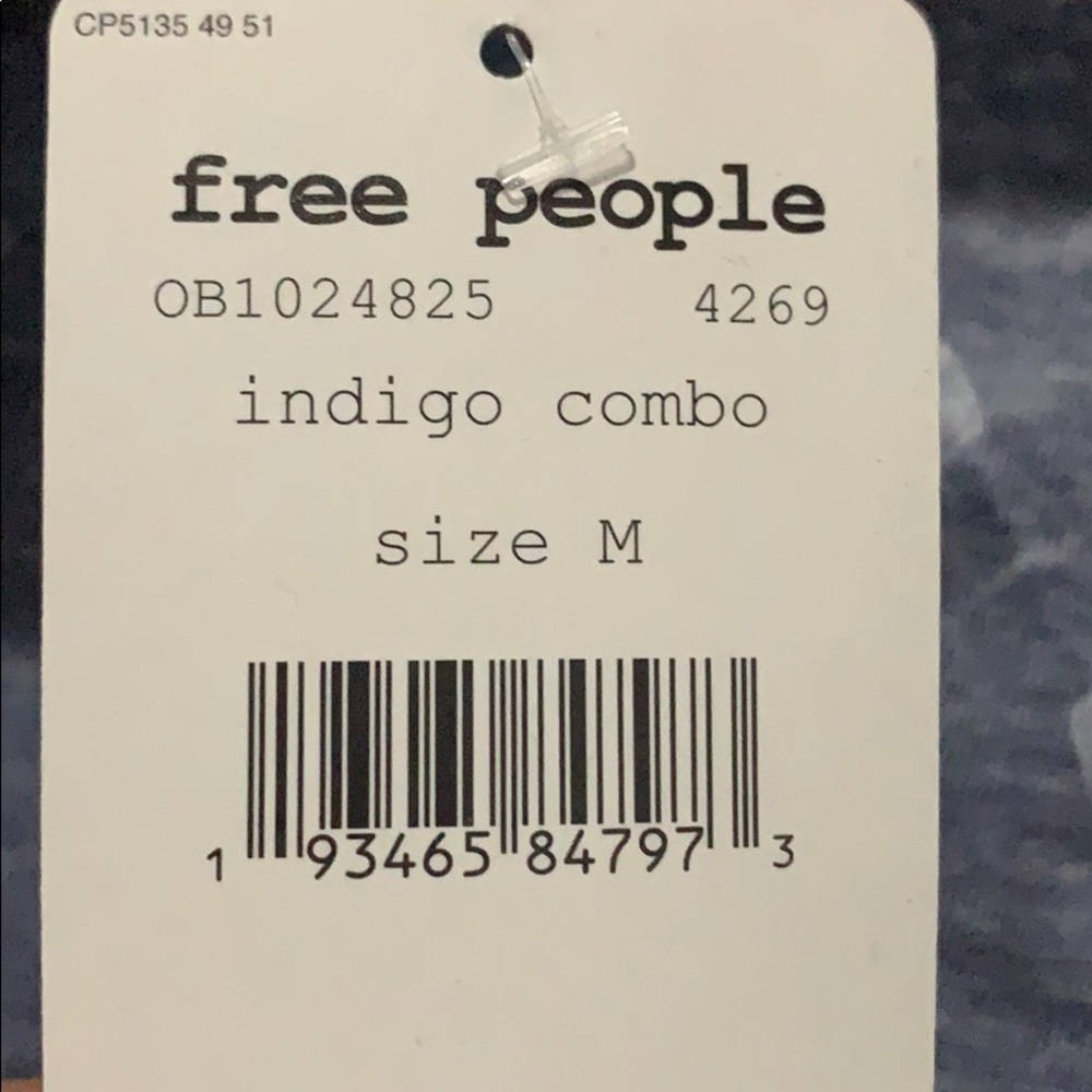 Free people indigo combo long sleeves scoo… - Picture 9 of 9